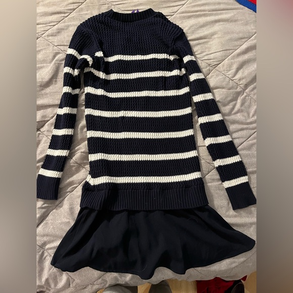 Navy Seraphine Maternity Sweater Dress - Picture 2 of 3